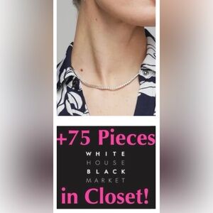 WHBM Silver Chain Tennis Necklace